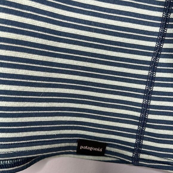 Patagonia Men’s Large Striped Capilene Mid-weight Zip Shirt - Picture 3 of 6